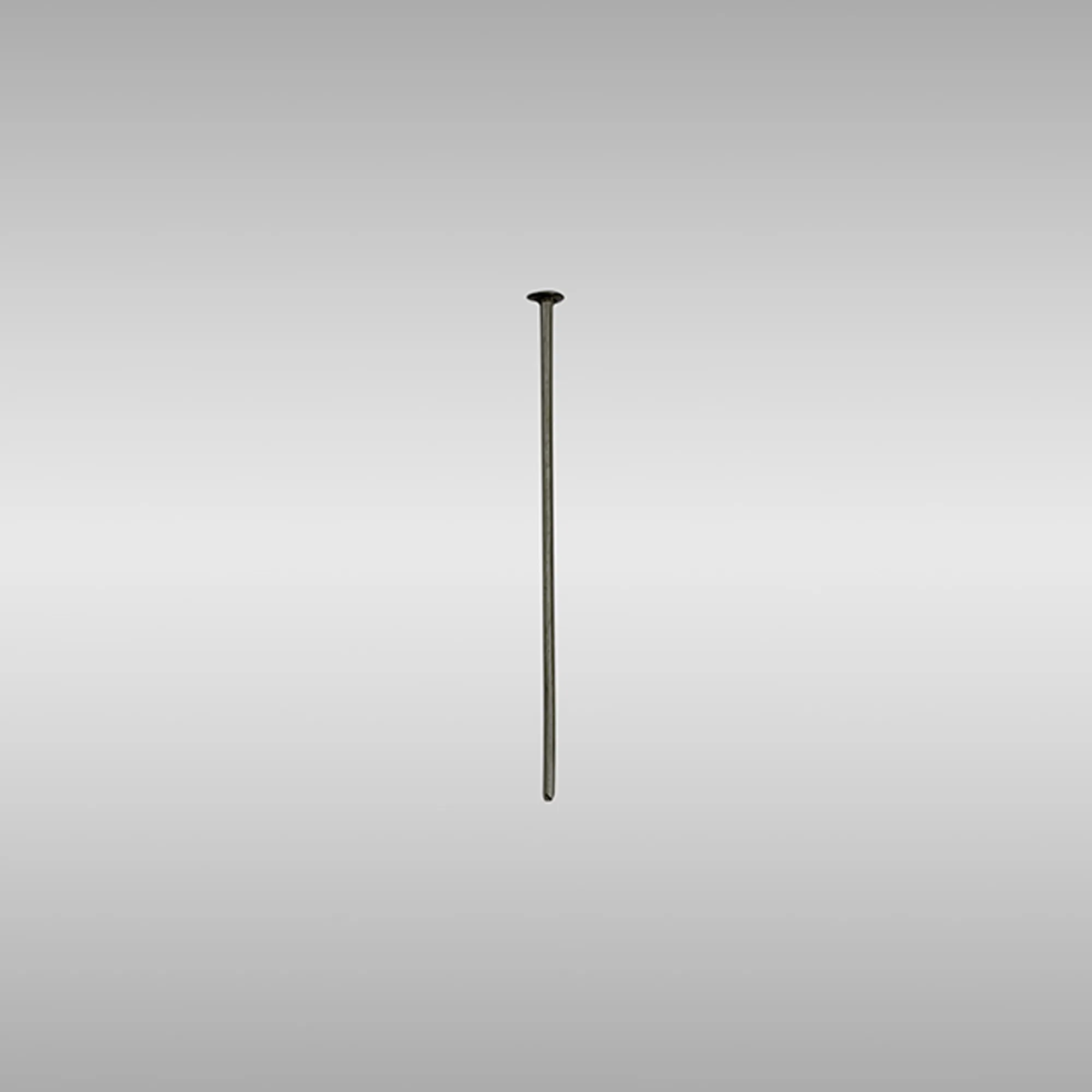 Flat Head Pins Black Chromer 38mm